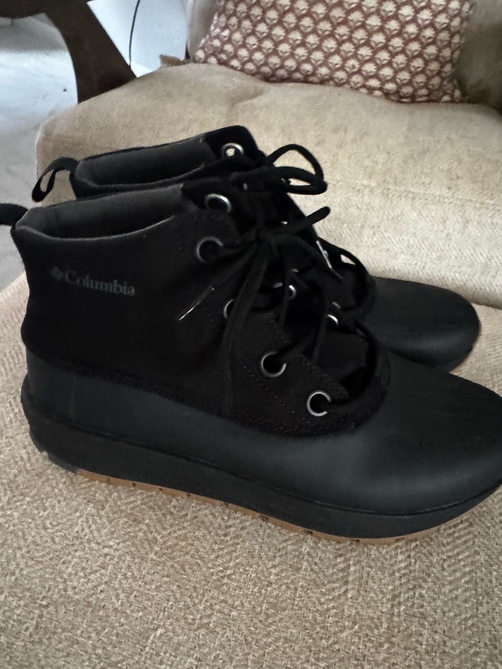 Columbia Black Lace-Up Waterproof Boots